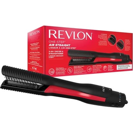 Revlon Onestep Air Straight 2in1 Dryer And Styler With Heated Teeth And Argan Oil Infusion