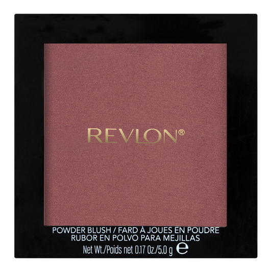 Revlon Powder Blush 027 Hot Cheeks – warm coral pressed blush with buildable pigment, soft glow & talc-free formula