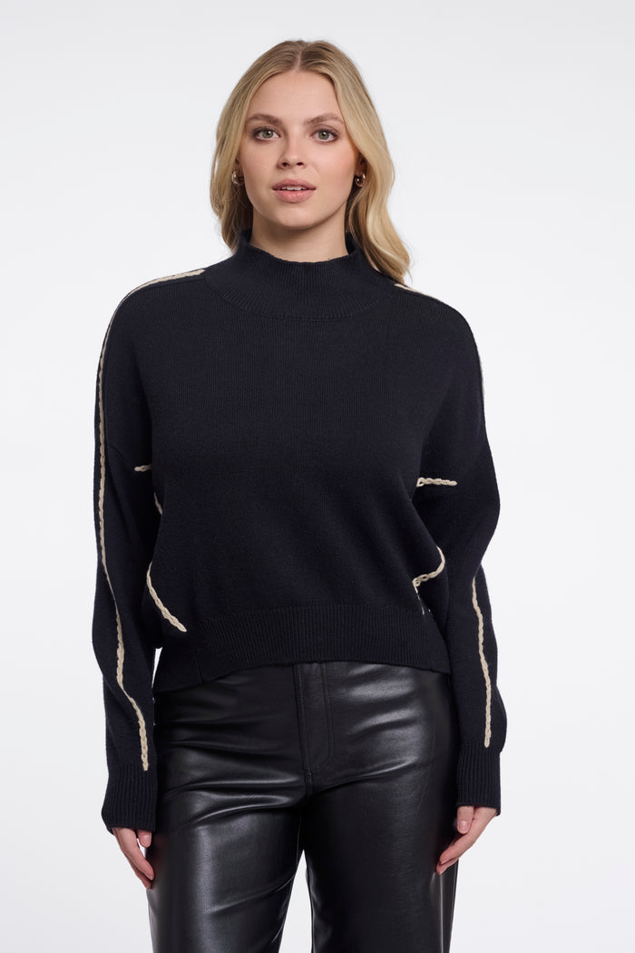 Rino & Pelle Firuze Turtleneck Pullover - Black