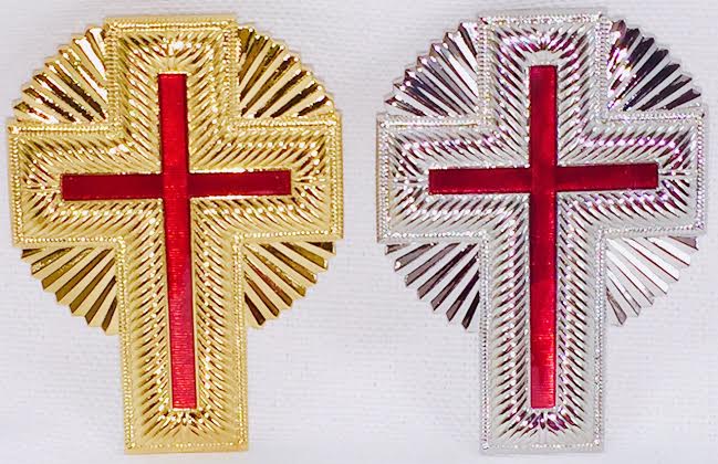 RKT23 Cap Cross w/Rays (Silver or Gold)