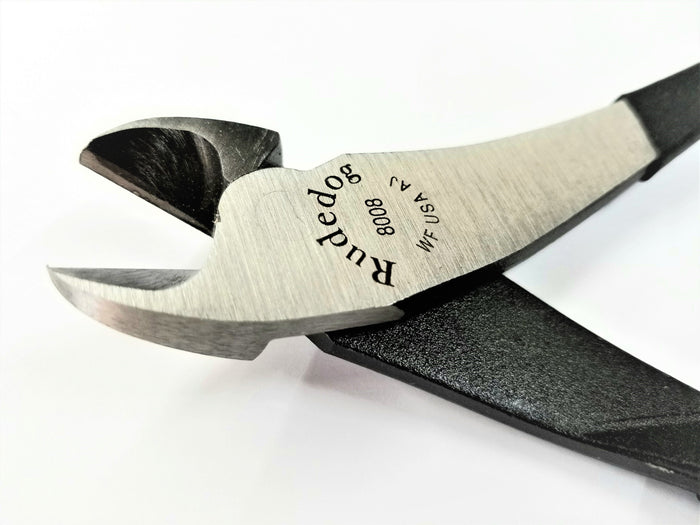 Rudedog USA 8" Ironworkers Diagonal-Cutting Pliers w/ Tether Hole #8008 - Ironworkergear