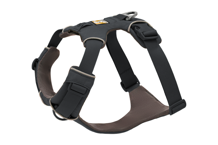 Ruffwear Front Range Harness in Basalt Grey, left side view