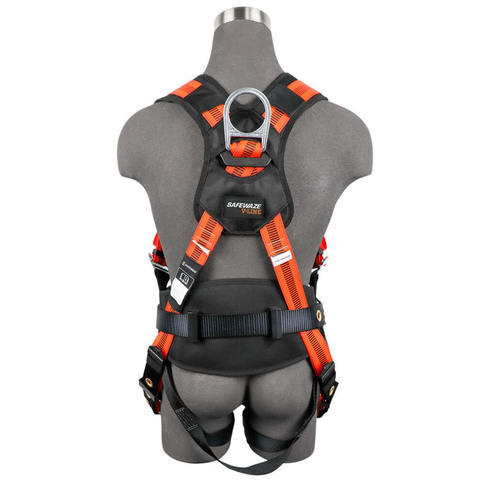 Safewaze V-Line Construction Harness: 3D, QC Chest, TB Legs - Ironworkergear