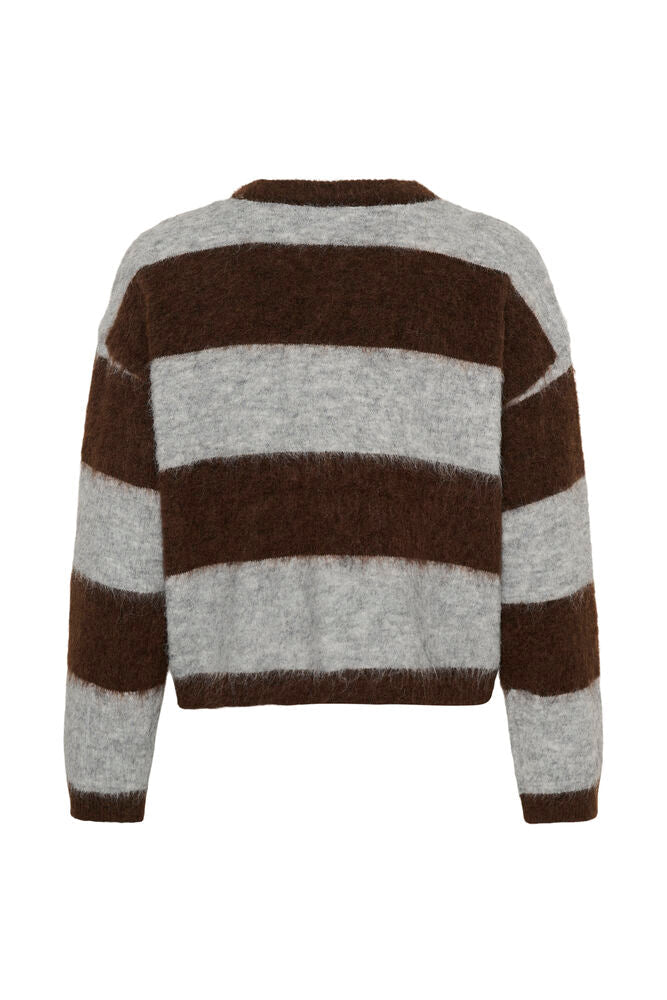 Saint Tropez Tayzie Pullover - Chocolate Grey Melange