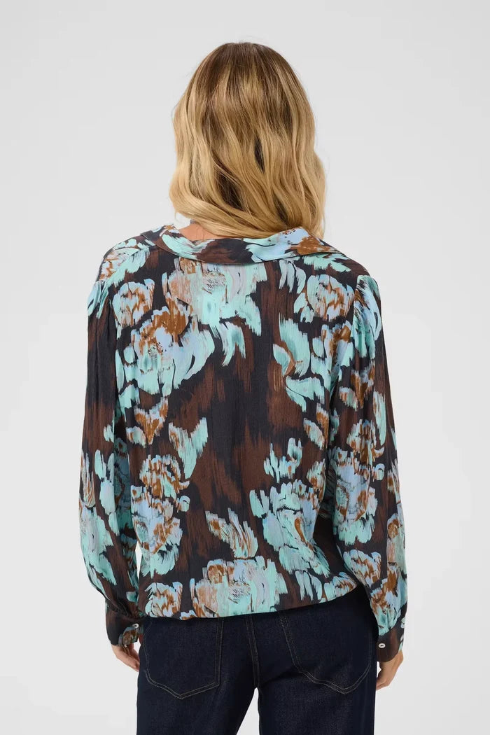 Saint Tropez Vega Shirt - Night Sky Shaded Flower
