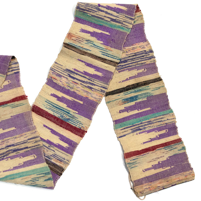 Sakiori Obi | Recycled Silk Upcycled Ragweave Belt
