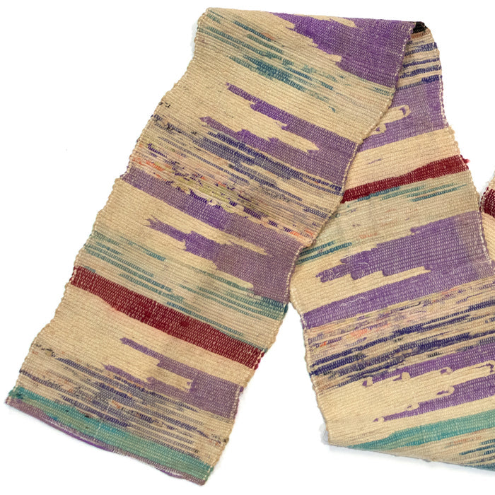 Sakiori Obi | Recycled Silk Upcycled Ragweave Belt