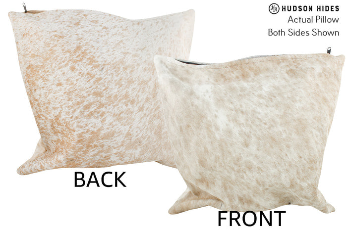 Salt and Pepper Brown Cowhide Pillow #36012