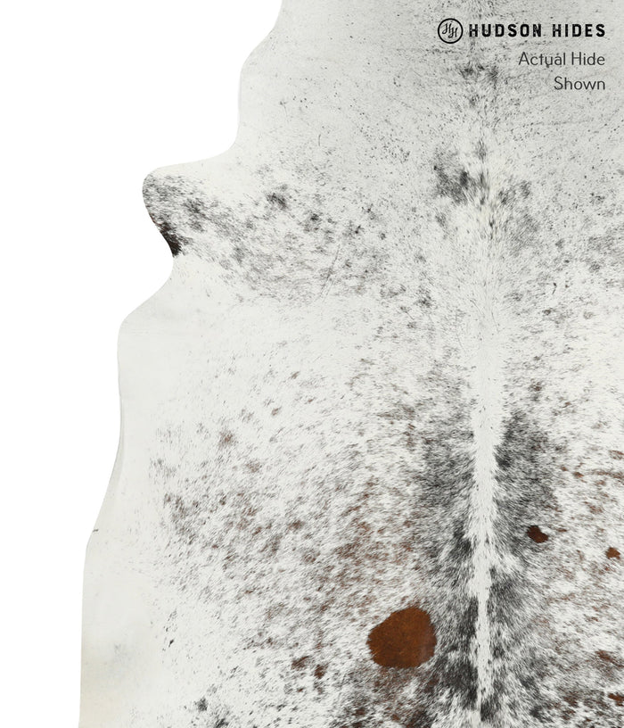 Salt and Pepper Brown Cowhide Rug #31519