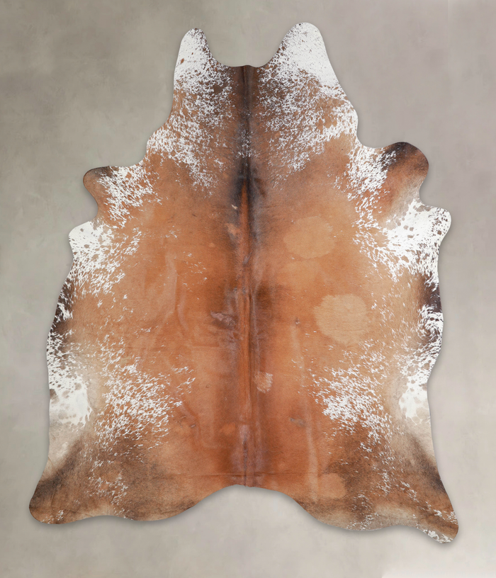 Salt and Pepper Brown Cowhide Rug #A24938