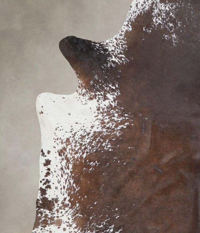 Salt and Pepper Brown Cowhide Rug #A25314