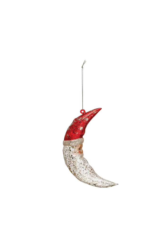 Creative-Co-Op-Mercury-Glass-Santa-Moon-Ornament