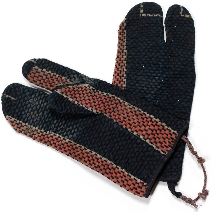 Sashiko Quilted Japanese Fireman's Gloves