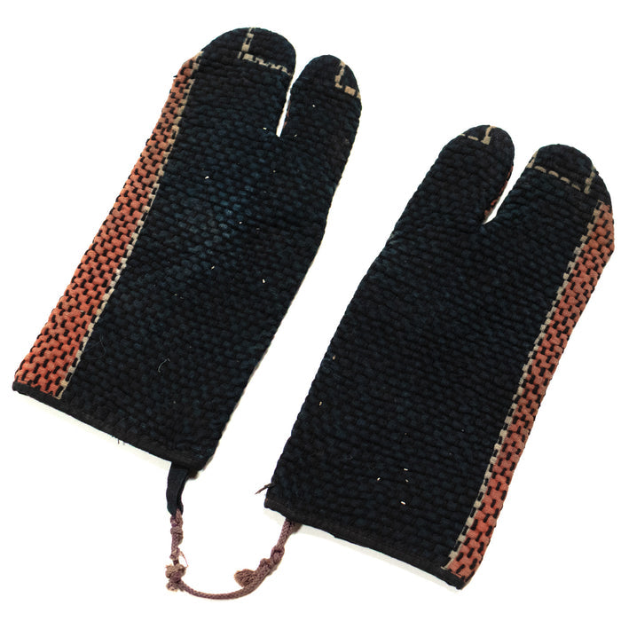 Sashiko Quilted Japanese Fireman's Gloves