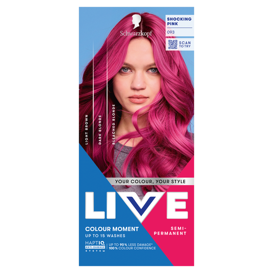 Schwarzkopf LIVE Colour Moment 093 Shocking Pink Semi-Permanent Hair Dye