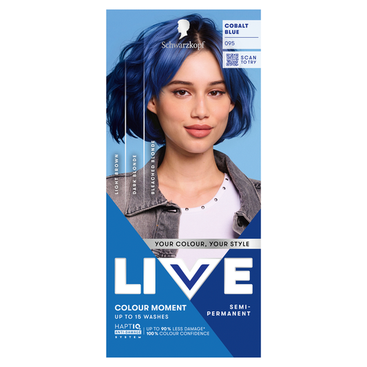Schwarzkopf LIVE Colour Moment 095 Cobalt Blue Semi-Permanent Hair Dye