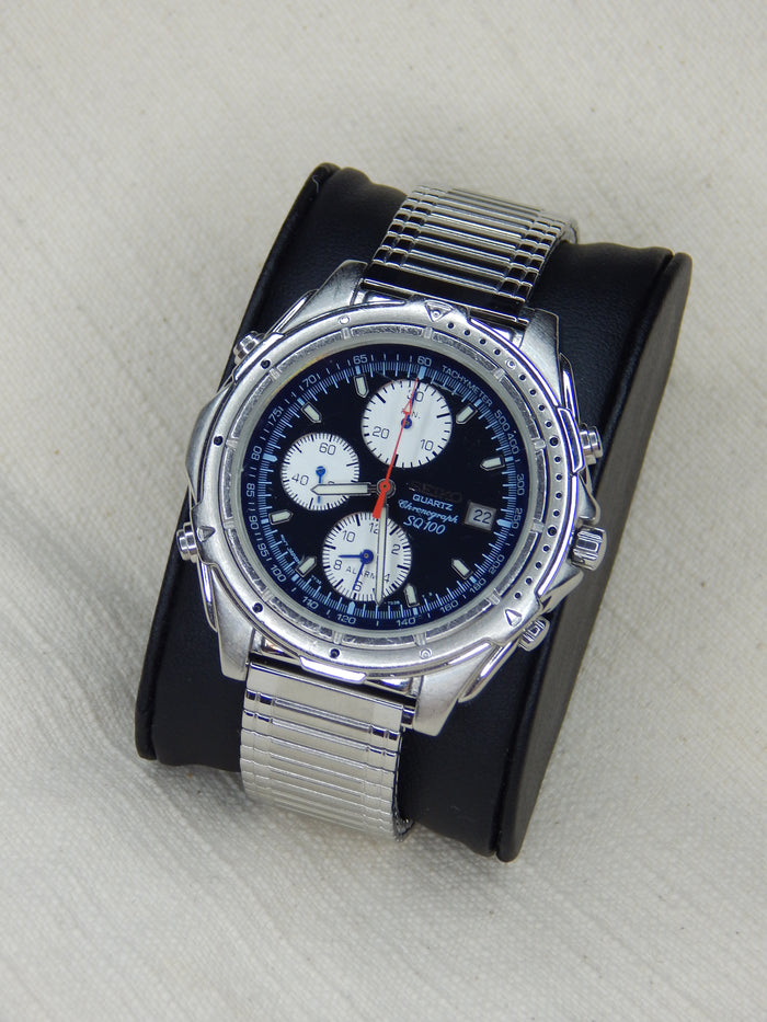 Seiko SQ 100 Quartz chronograph