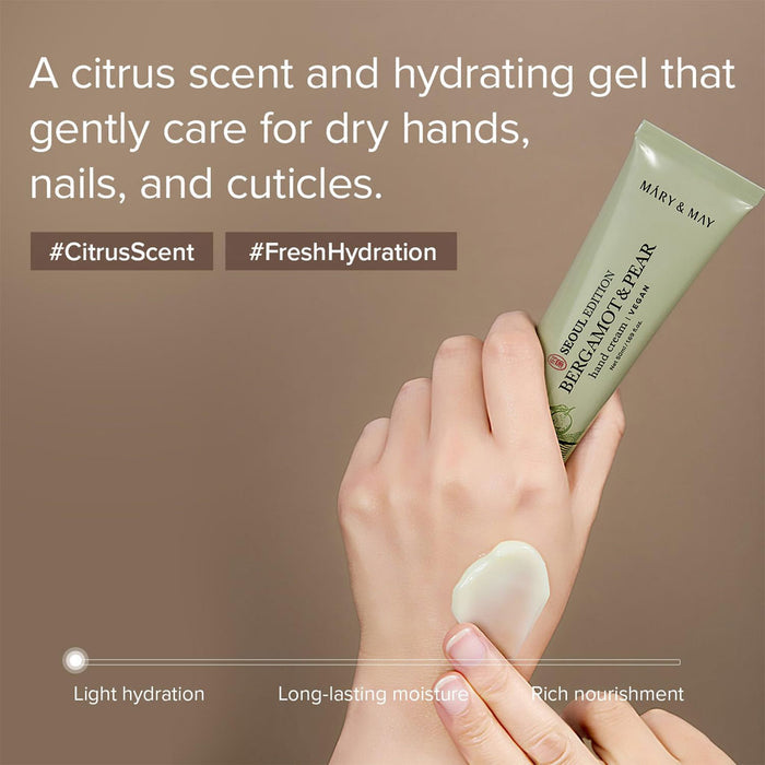 Mary & May Seoul Edition Bergamot & Pear Hand Cream Nudie Glow Australia
