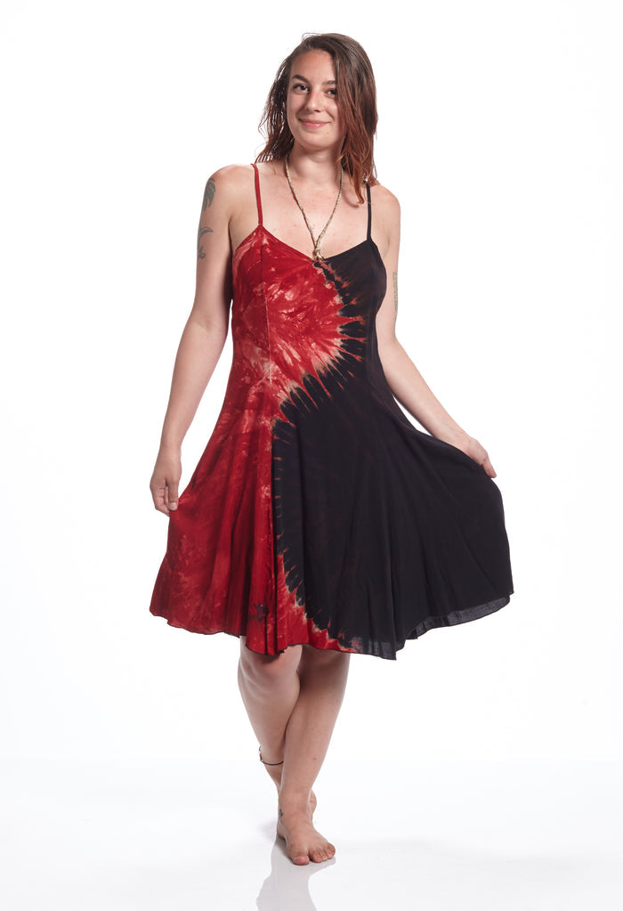 Short Spaghetti Maroon Yin