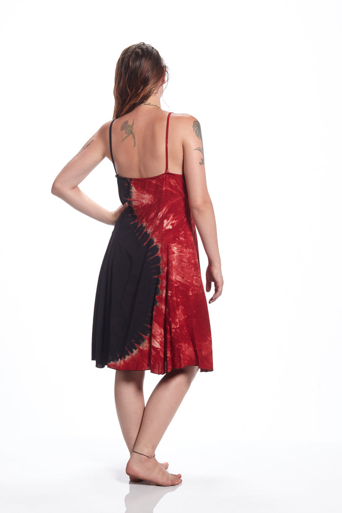 Short Spaghetti Maroon Yin