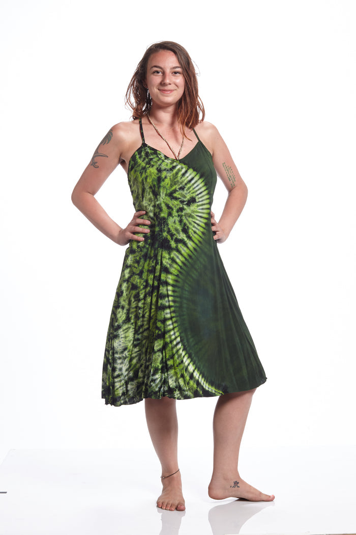 Short Spaghetti Strap Avocado Yin