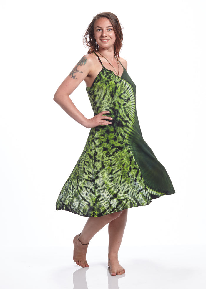 Short Spaghetti Strap Avocado Yin
