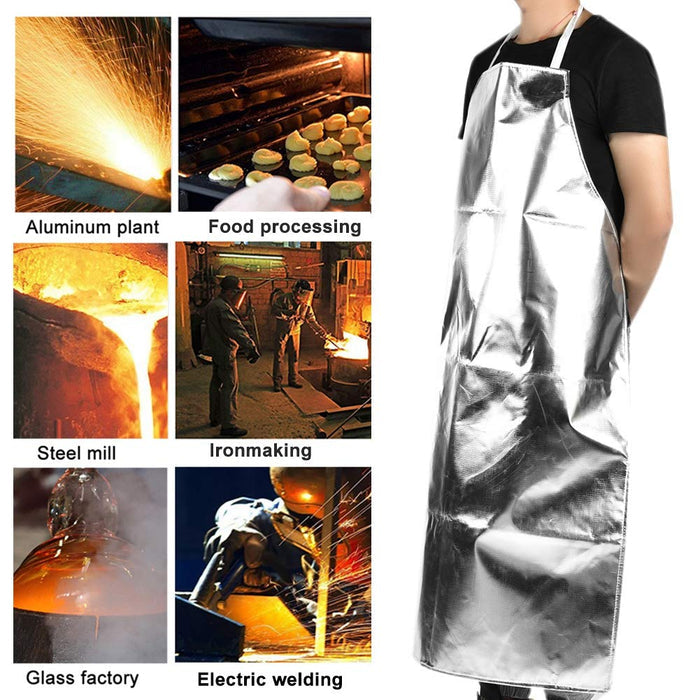 Silver Aluminized Apron,