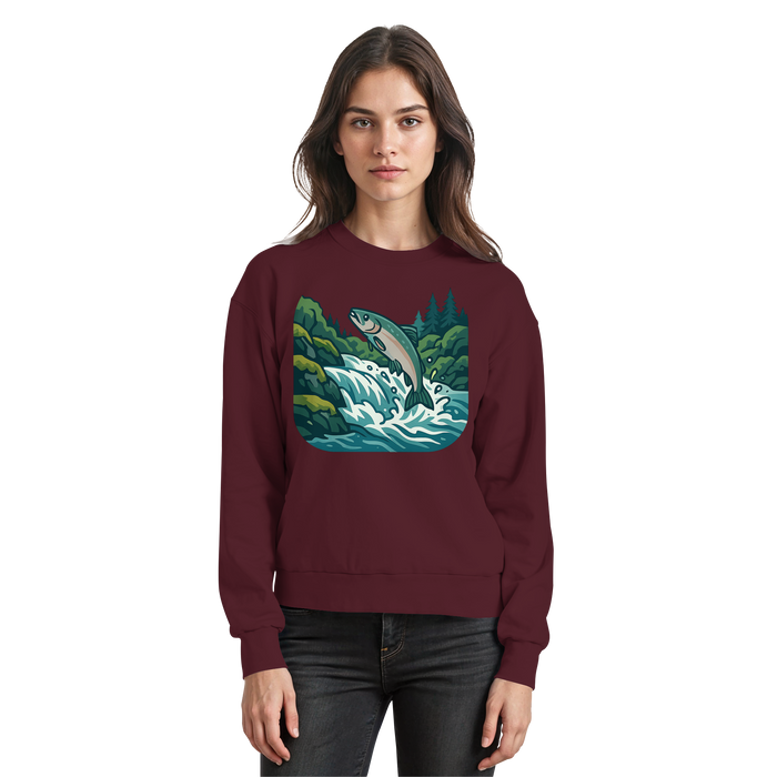 Silver Run sweatshirt by Arvenzo featuring a front view, basic design, and soft fabric in a stylish silver color.