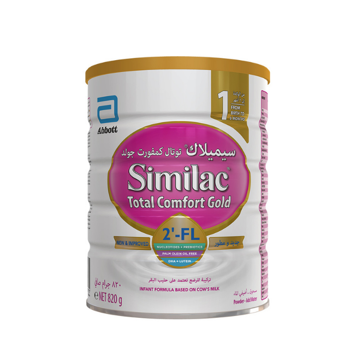 Similac Total Comfort Gold Stage 1, 0-6 months, 820g, with Nucleotides & Prebiotics Similac
