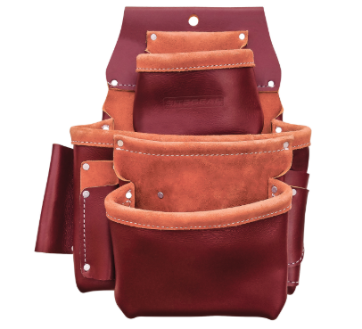 Sitegear SitePro 3-Pouch Pro Fastener Bag with Holders #51-15060L - Ironworkergear