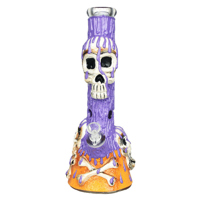 Skull & Bones 3D Painted Beaker Water Pipe