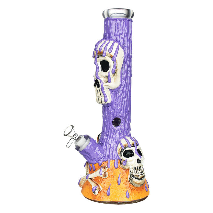 Skull & Bones 3D Painted Beaker Water Pipe