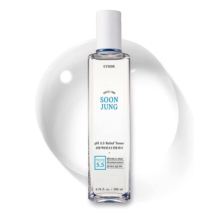Etude House Soon Jung pH 5.5 Relief Toner 200ml Nudie Glow Best Korean Beauty Australia