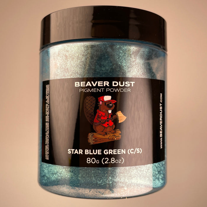 Star Blue Green (Color Shift) Beaver Dust Mica Pigments