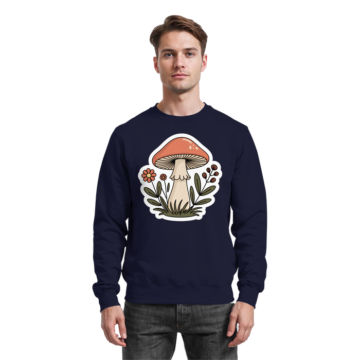 Arvenzo Still Roots navy sweatshirt featuring a front design, made from soft fabric, casual and comfortable for everyday wear.