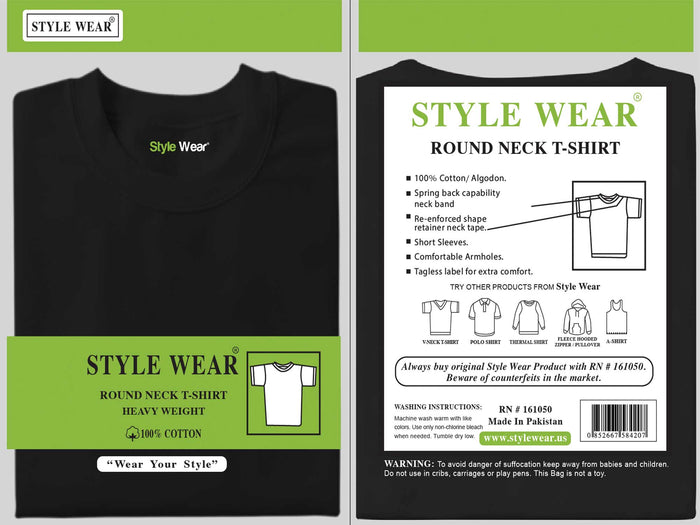 STYLE WEAR ROUND NECK T-SHIRT | 6 PACK