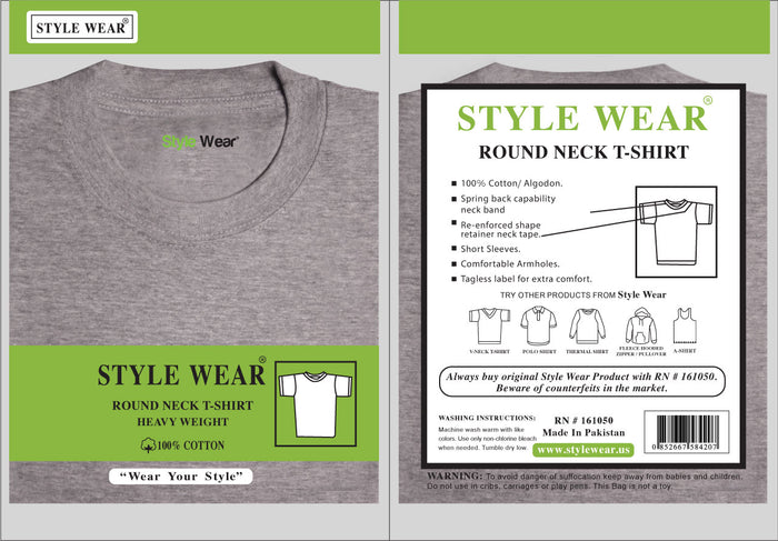 STYLE WEAR ROUND NECK T-SHIRT | 6 PACK
