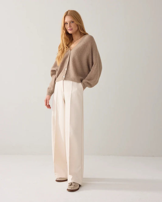 Summum Woman Foam Trousers - Ivory