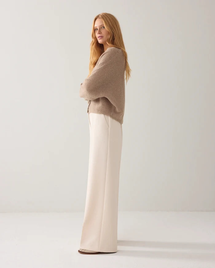 Summum Woman Foam Trousers - Ivory