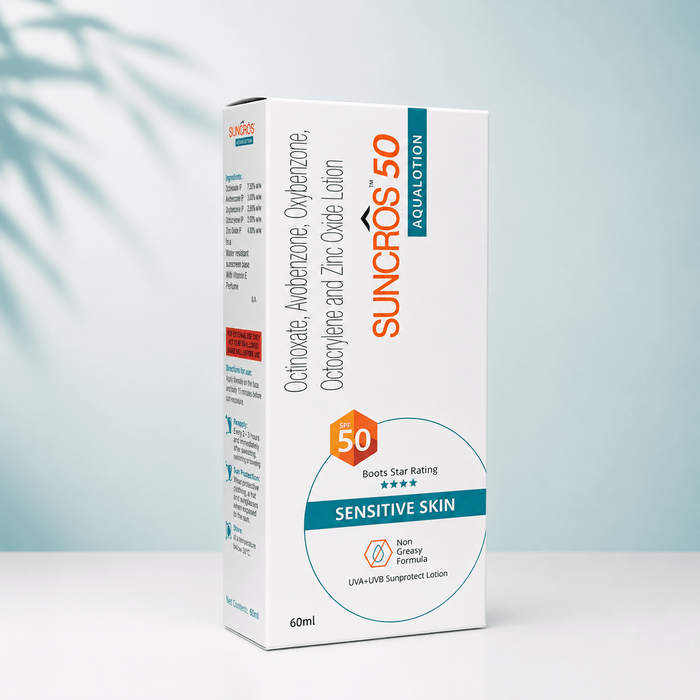 Suncros 50 Aqualotion SPF 50 Sunscreen - Cosmosentials