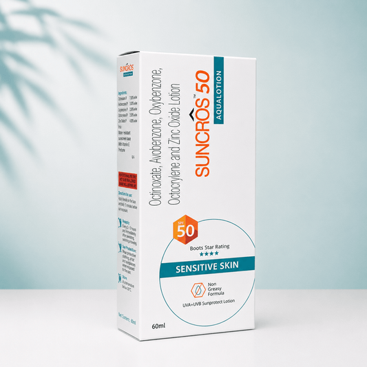 Suncros 50 Aqualotion SPF 50 Sunscreen - Cosmosentials