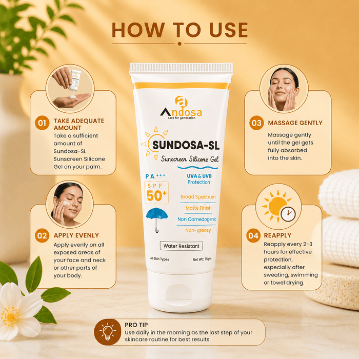 Sundosa-SL Sunscreen Silicone Gel SPF 50+ - Cosmosentials