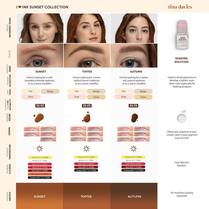 Sunset Brow Collection - Tina Davies Professional