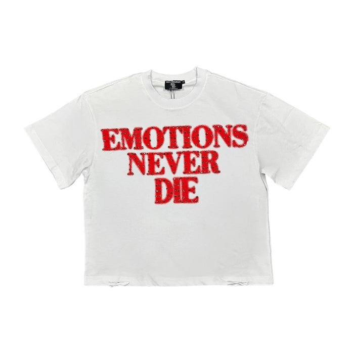 T-Shirt Mixed Emotion Red End Rhinestonee