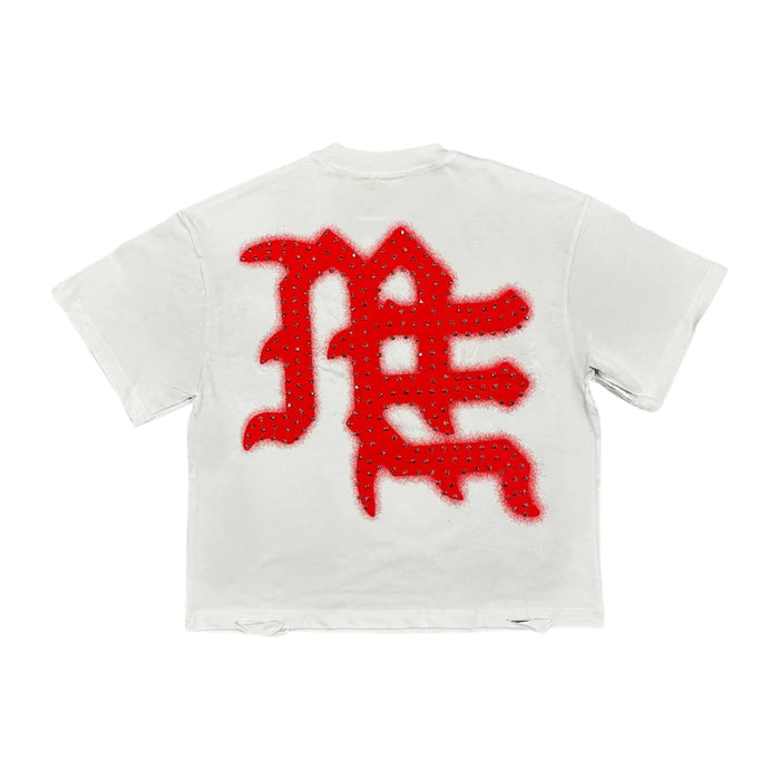 T-Shirt Mixed Emotion Red End Rhinestonee