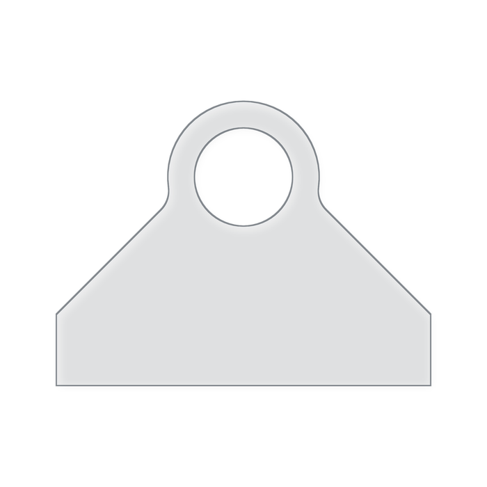 Tapered Round Charcuterie Board Handle Acrylic Router Template