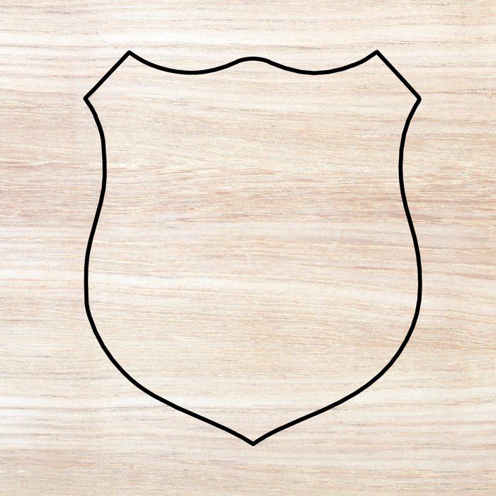 Taxidermy Badge Plaque Acrylic Router Template