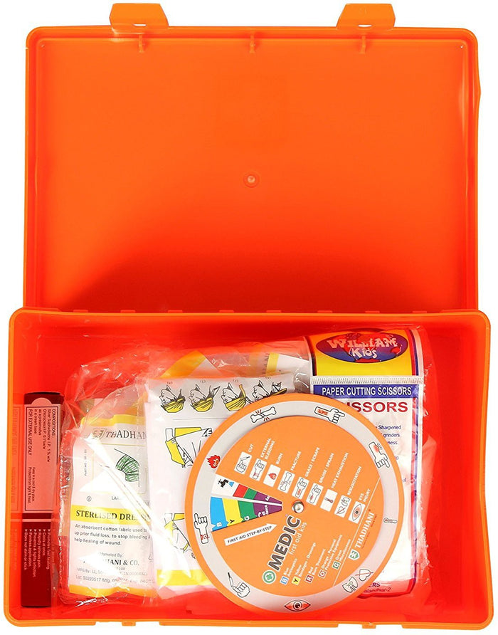 Thadhani Medic 1000 Series 10 Person First Aid Kit | Wall Mount Industrial Emergency Medical Kit