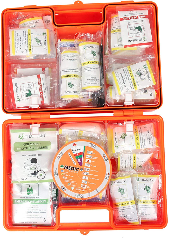 Thadhani Medic 5000 Series 50 Person First Aid Kit | ANSI Type III Industrial Emergency Medical Kit