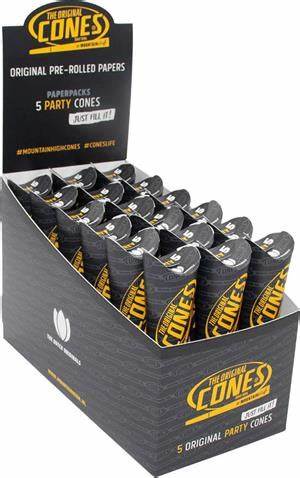 THE ORIGINAL CONES BLEACHED PARTY CONES | 18 PACK | 5CT